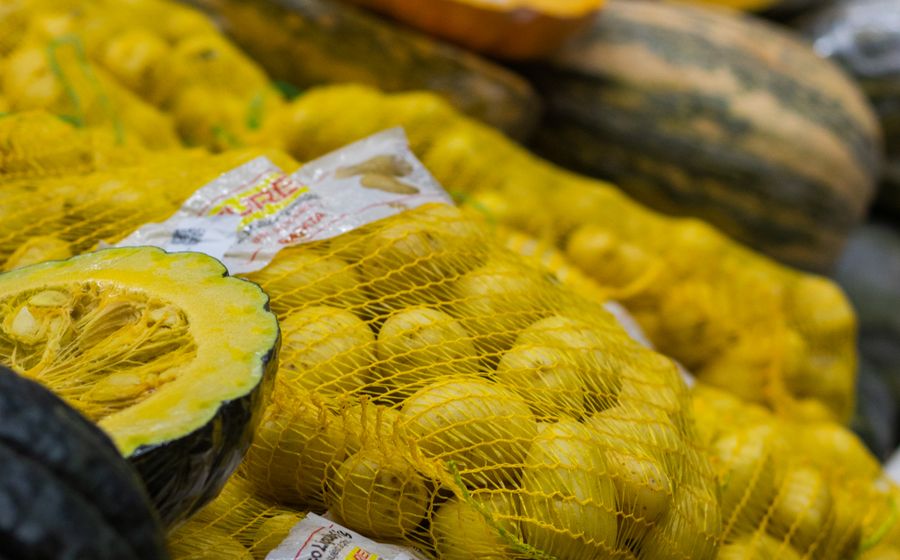 Frutas e verduras no setor de hortifruti